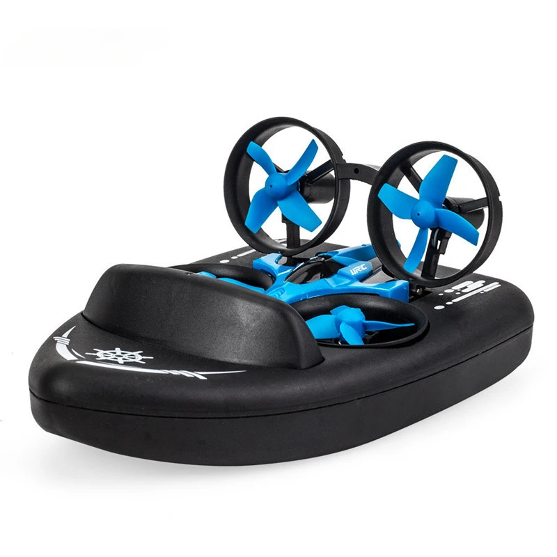 

Remote Control Simulated Hovercraft 2.4G Four-axis Aircraft Sea Land and Air Amphibious Can Go To The Sky and Enter The Ground