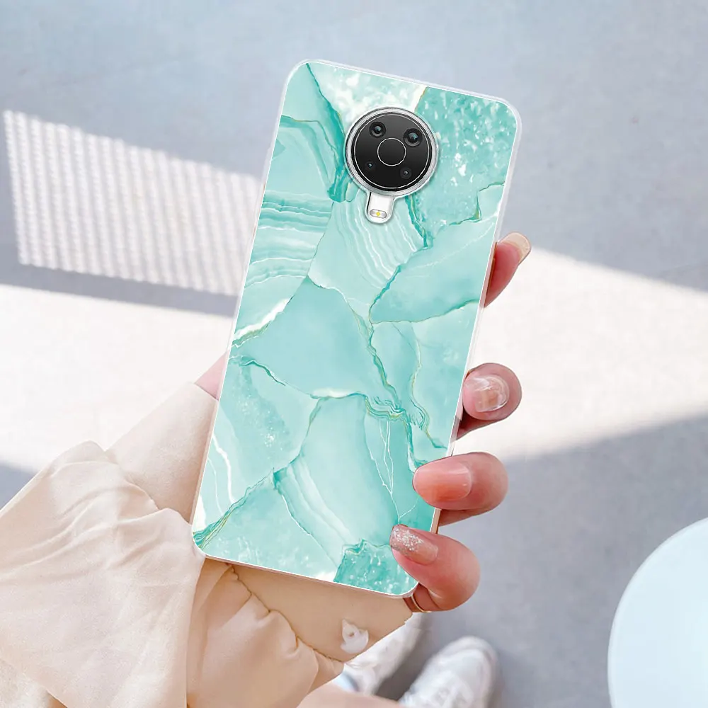 Elegant 6.52 Marble Clear TPU Silicone Soft Case - Flexible Protective Cover