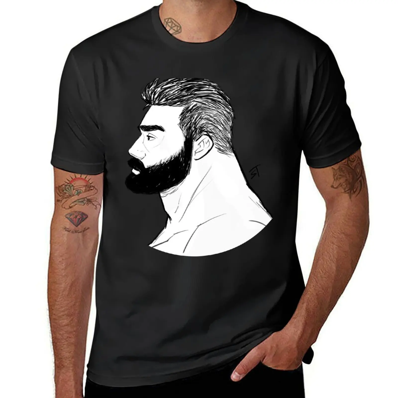 

Big bear T-Shirt anime clothes Aesthetic clothing tees plain T-shirt men