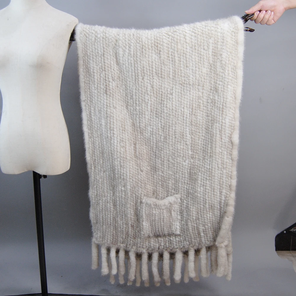 Mink Fur Shawl 2025 Lady Luxury Authentic Mink Fur Shawl Scarf Winter