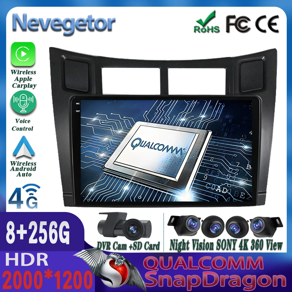 Dsp For Toyota Yaris 2008 2009 2010 2011 Android 11 Multimedia Video Player Navigation Gps 2din - Car Multimedia Player - AliExpress