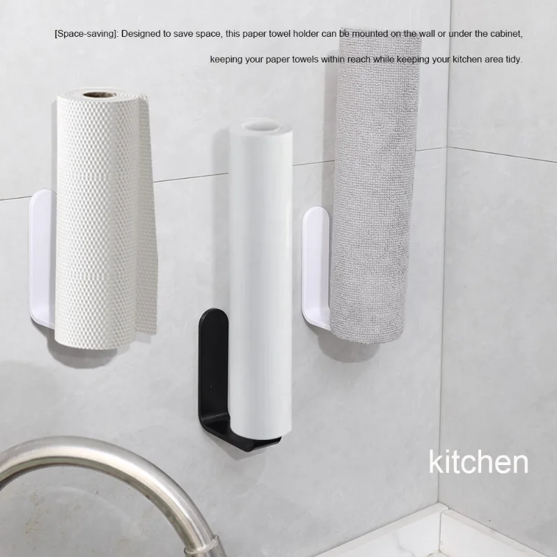 Toilet Paper Holder 4/1PCS Toilet Roll Paper Holder Plastic Self Adhesive Wall Mounted Tissue Roll Dispenser Punch-Free Rack for Bathroom Kitchen paper towel holder toilet paper holder toilet paper rack toilet roll holder tissue holder