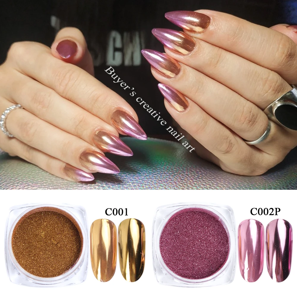 1box Rose Gold Mirror Powder Nail Glitter Purple Blue Silver Holo Chrome Nail Pigment Pearl Powder Decoration Manicure LAC/ASX-1 nail powder,nail glitter,nail pigment,nail decoration,nail decorations,nail powder set