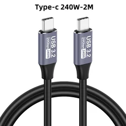 Ultra High - Speed 8K USB4 Cable with 240W Fast Charging and Data Transfer (USB 3.2 20GB 2M)