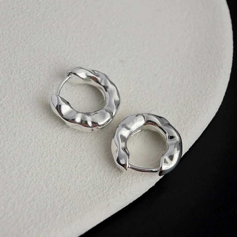 Stainless Steel Gold Color Circle Hoop Earrings for Women Simple Cubic Zircon Double Ring Earring Cartilage Piercing Jewelry