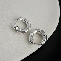 Stainless Steel Gold Color Circle Hoop Earrings for Women Simple Cubic Zircon Double Ring Earring Cartilage Piercing Jewelry