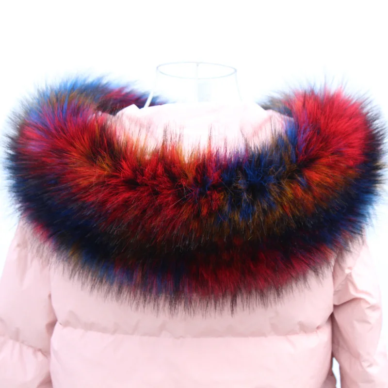 Imitation Fur Collar Faux Fox and Racoon Hats Furry Collar Decorative Hat Collar Shawl Scarf Hat Hats Winter Women luxury 5