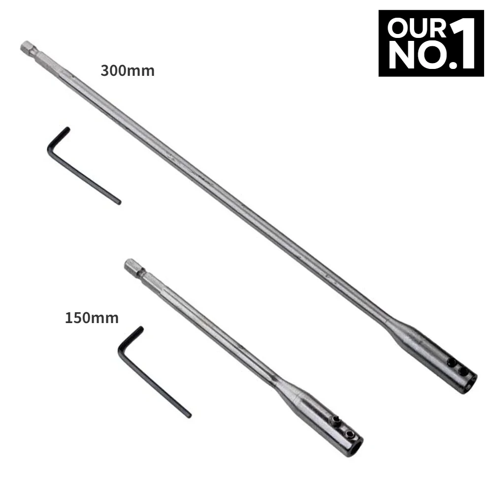 150mm/300mm Hexagonal Shank Extension Bars Holder Alloy Steel Quick Release Drill Bits Screwdriver Connecting Rod