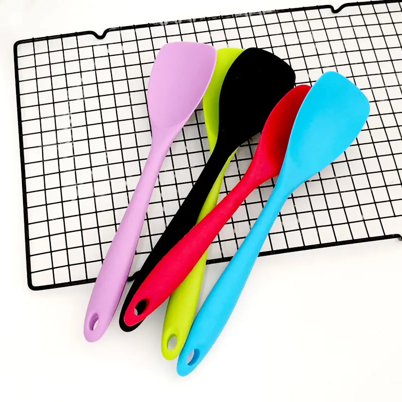 Silicone Shovel 27.8CM Food Grade Non Stick Butter Cooking Silicone Spatula Salad Mixing Scraper Cake Baking Tool Spatula kitchenware accessories