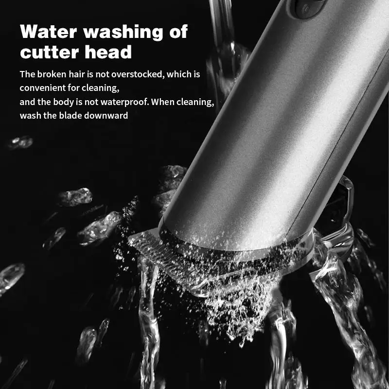 WAIKIL New Men's Barber Professional Electric Barber Silent High Power USB Charging Cordless Hair Trimmer Styling Tool 5