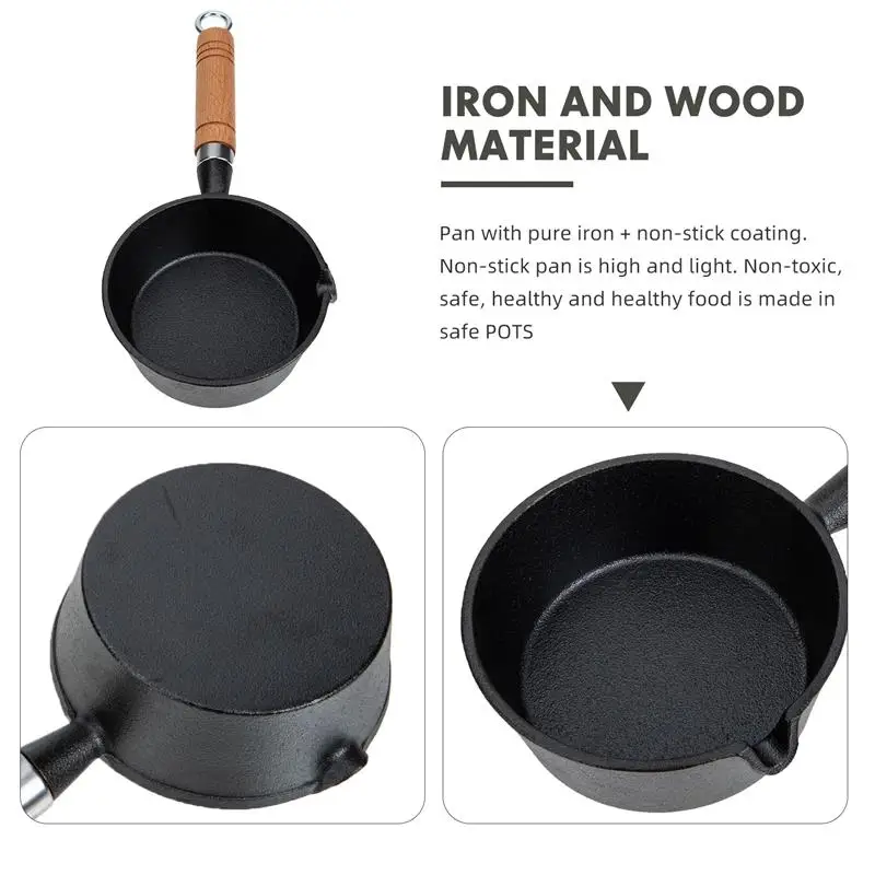 mini frying pan pure iron breakfast