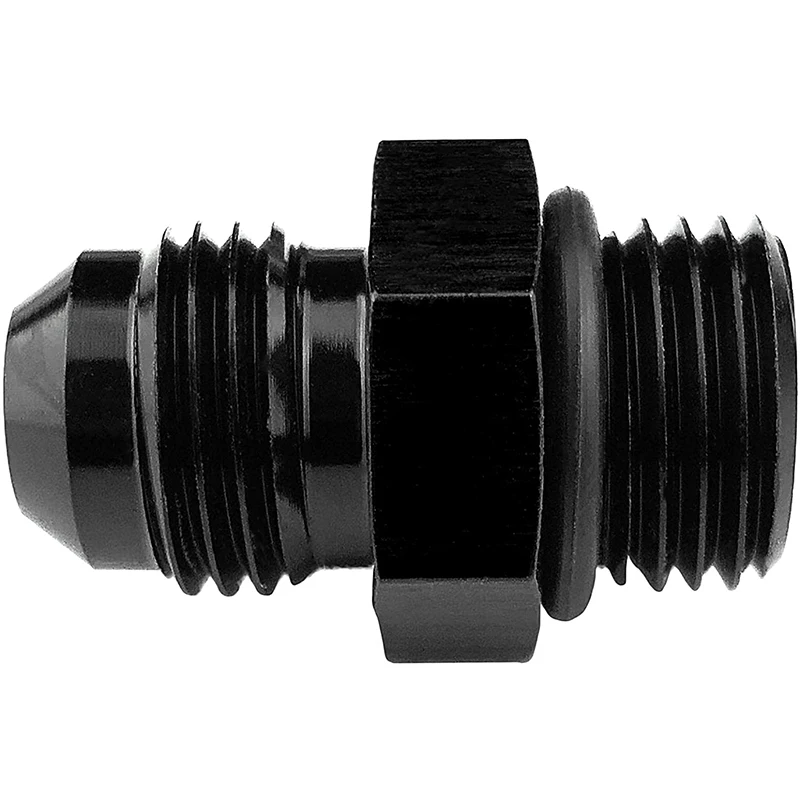 ORB-10 O-ring Boss AN10 10AN to AN10 10AN Male Adapter Fitting 1PCS Black