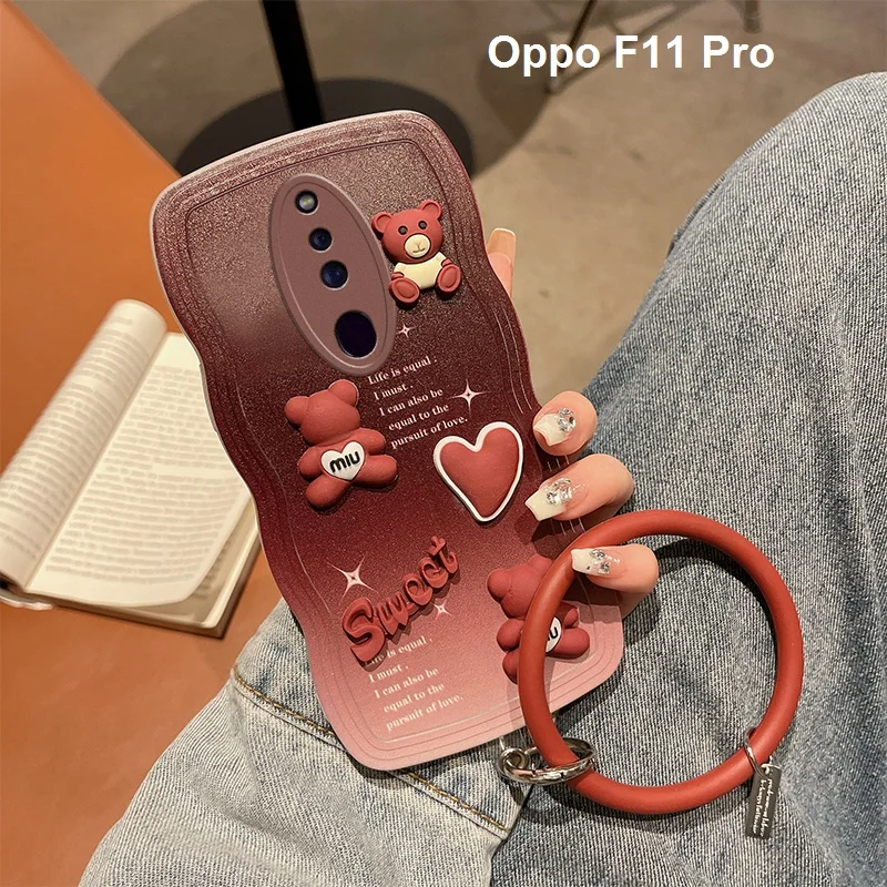 Screen Protector Oppo F11 Pro Back Cover Leather Phone Case For - Main Image