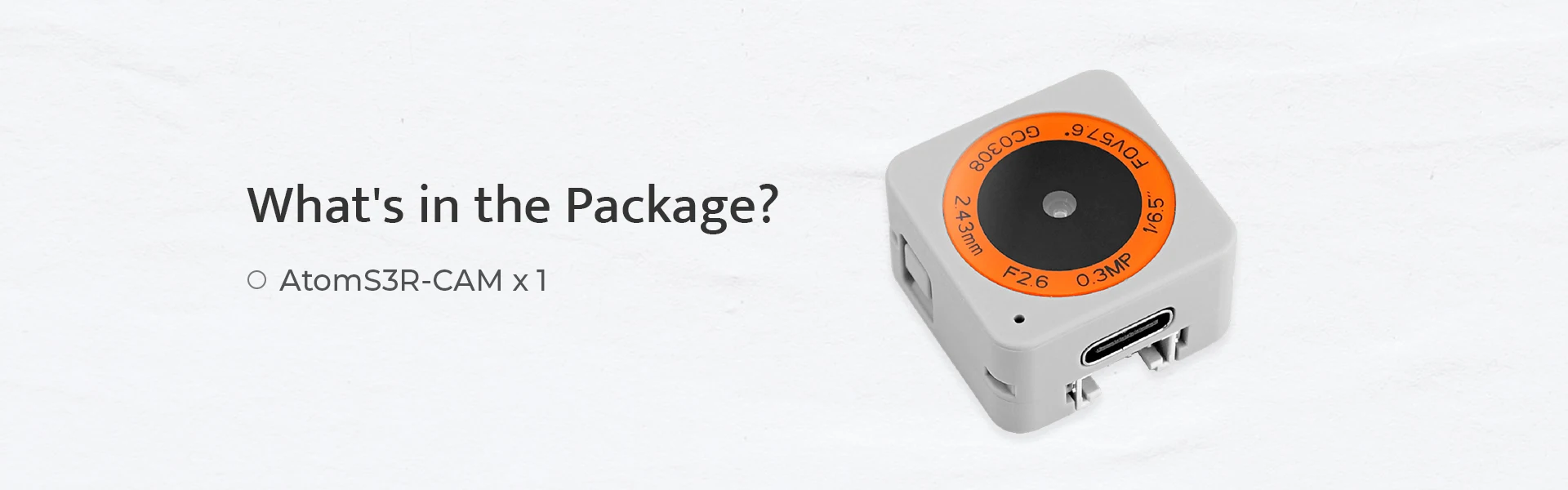 Official ATOMS3R Camera Kit (8MB PSRAM)