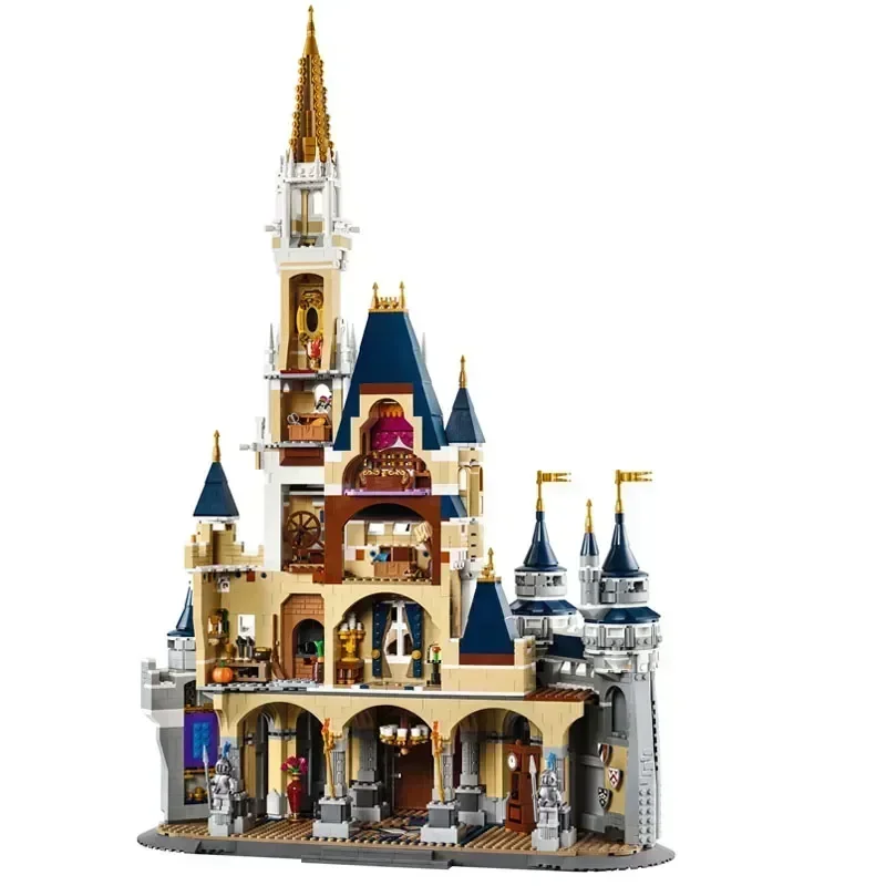 MINISO Disney Princess Castles Model Modular 71040s 43222s Building Blocks MOC Bricks Adults Toy Birthday Christmas Gifts 4