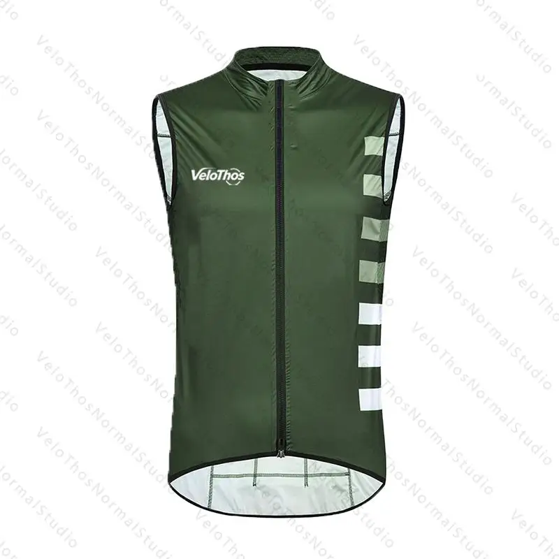 Men's Windproof Sleeveless Cycling Vest for Road and Mountain Sports