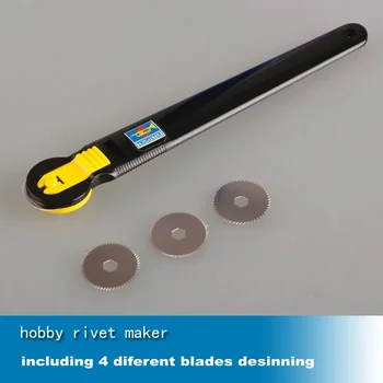 Trumpter 09910 Mastertools Hobby Rivet Maker con 4 lame assortite per lo strumento fai da te per la costruzione di modelli militari