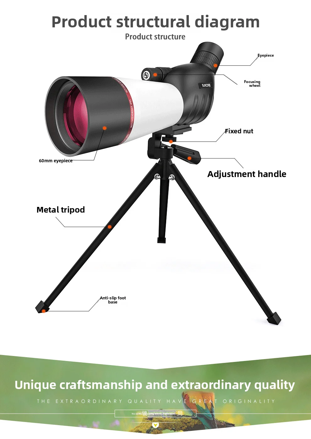 منظار أحادي عالي الجودة من SUNCORE، طراز 25-75X60،...