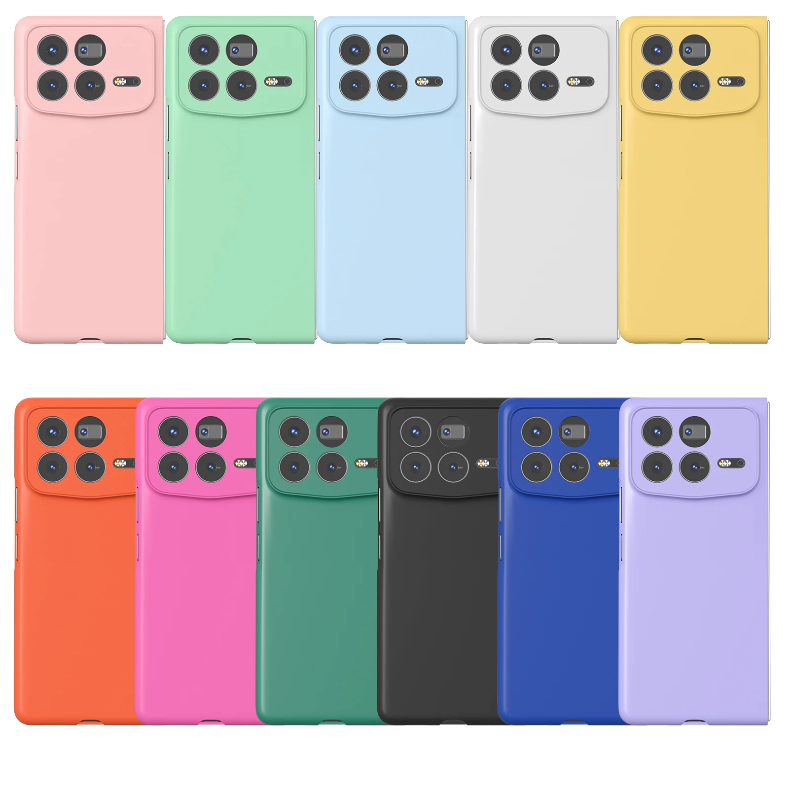 Ultra-Thin Skin Feel Hard Case - Anti-Fouling, Comfortable Grip, Super Slim Folding Protective Cover