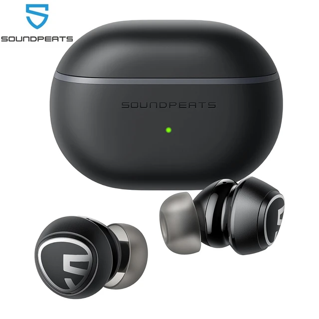 SoundPEATS-auriculares inalámbricos Mini Pro híbridos con Bluetooth 5,2,  dispositivo de audio con cancelación activa