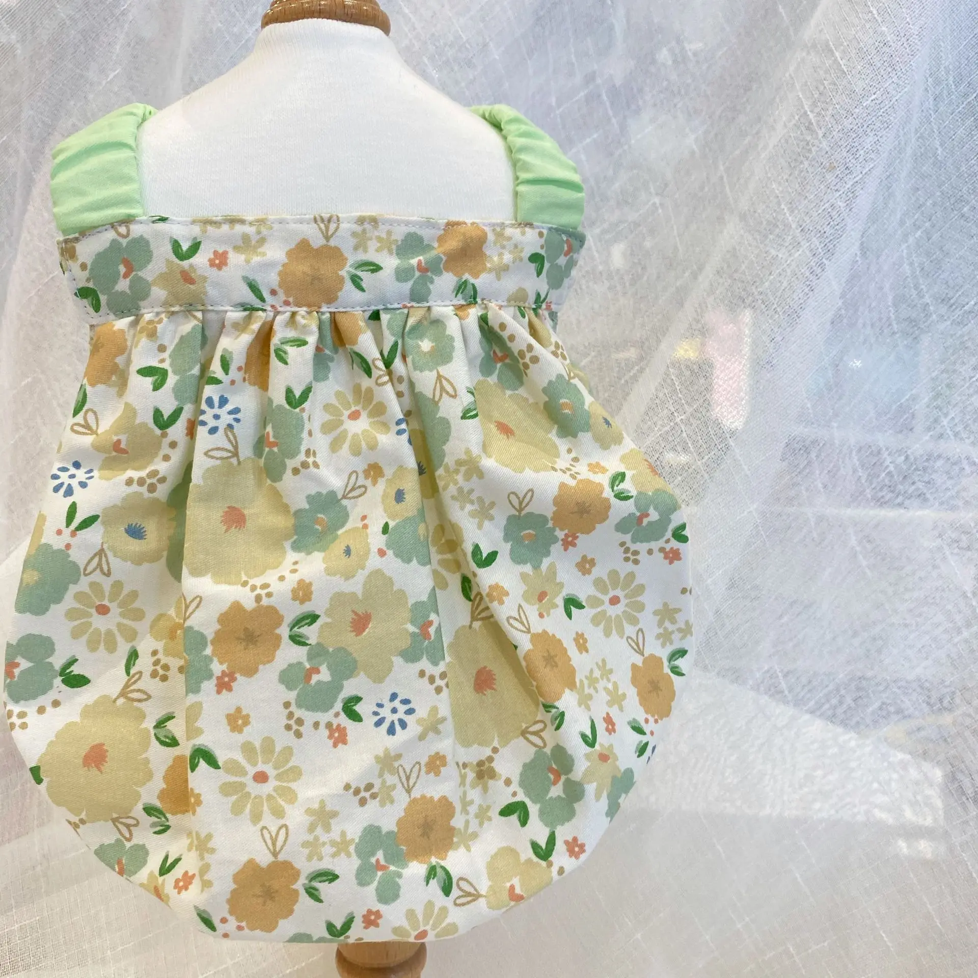 

Pet Bubble Skirt Small and Medium-sized Dog 100% Cotton Clothes Cute Princess Dress Kitten Puppy Slip Dress Yorkshire Chihuahua