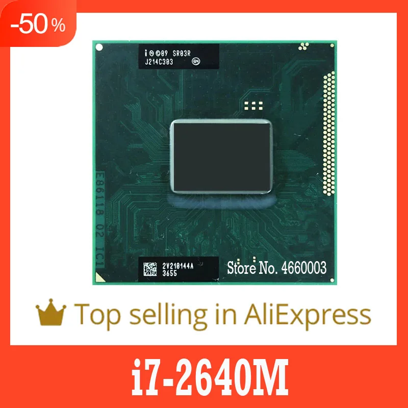 Скидка 40% оригинальный двухъядерный процессор i7 2 8 M SR03R для ноутбука 4 МБ 2640 ГГц |