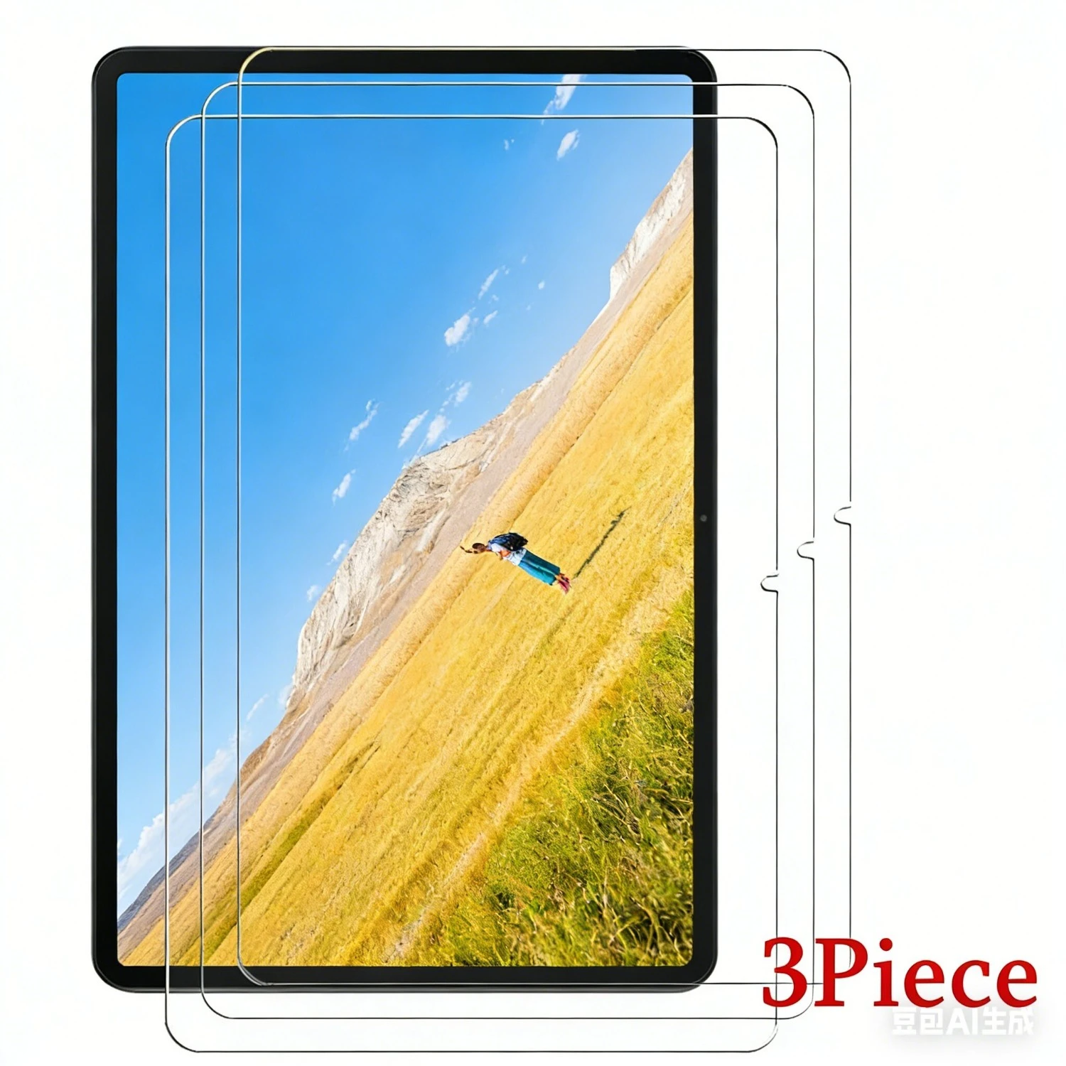 3-Pack HD Clear Anti-Scratch Glass Screen Protector Films