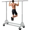 Clothing Garment Rack Capacity 450 lbs Clothing Racks on Wheels Rolling Clothes Rack for Hanging Clothes Heavy Duty Commercial 1
