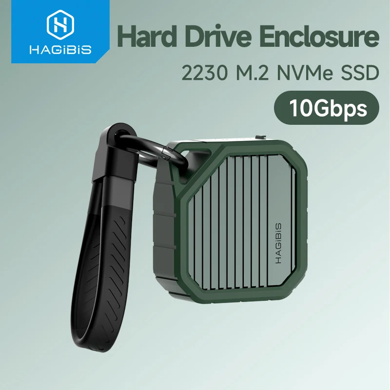 Hagibis-gabinete Ssd para Laptop Caixa Externa Nvme Usb 3.2 Gen 10gbps para Nvme Pci-e M.2 Iphone 15 Pro Ipad 2230 M.2