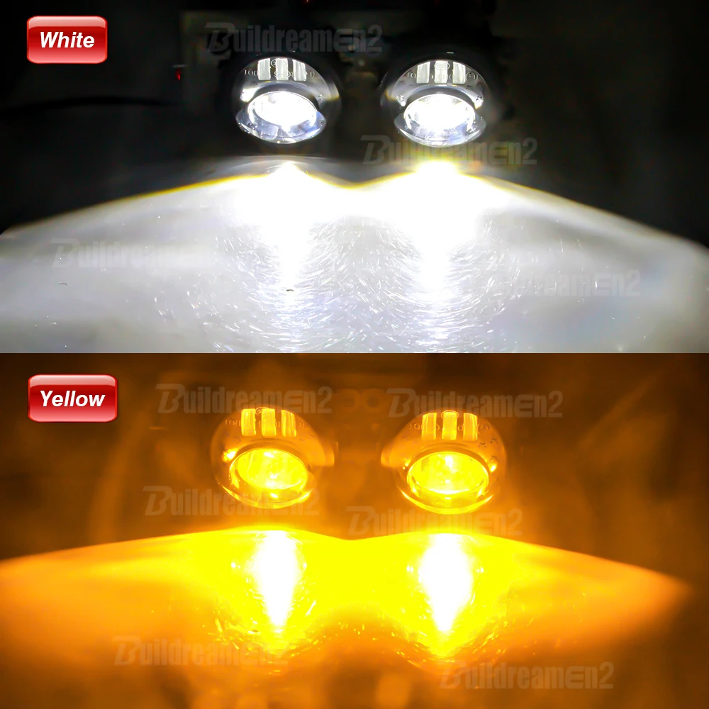 2 Pieces LED Lens Fog Light 30W 3000LM Car Front Bumper Fog Lamp Accessories H11 For Fiat Fiorino Box MPV (225_) 2007-2023