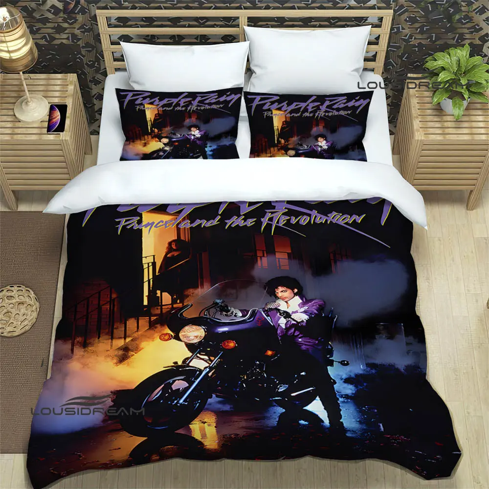Singer Prince Purple Rain Bedding Sets requintado cama suprimentos