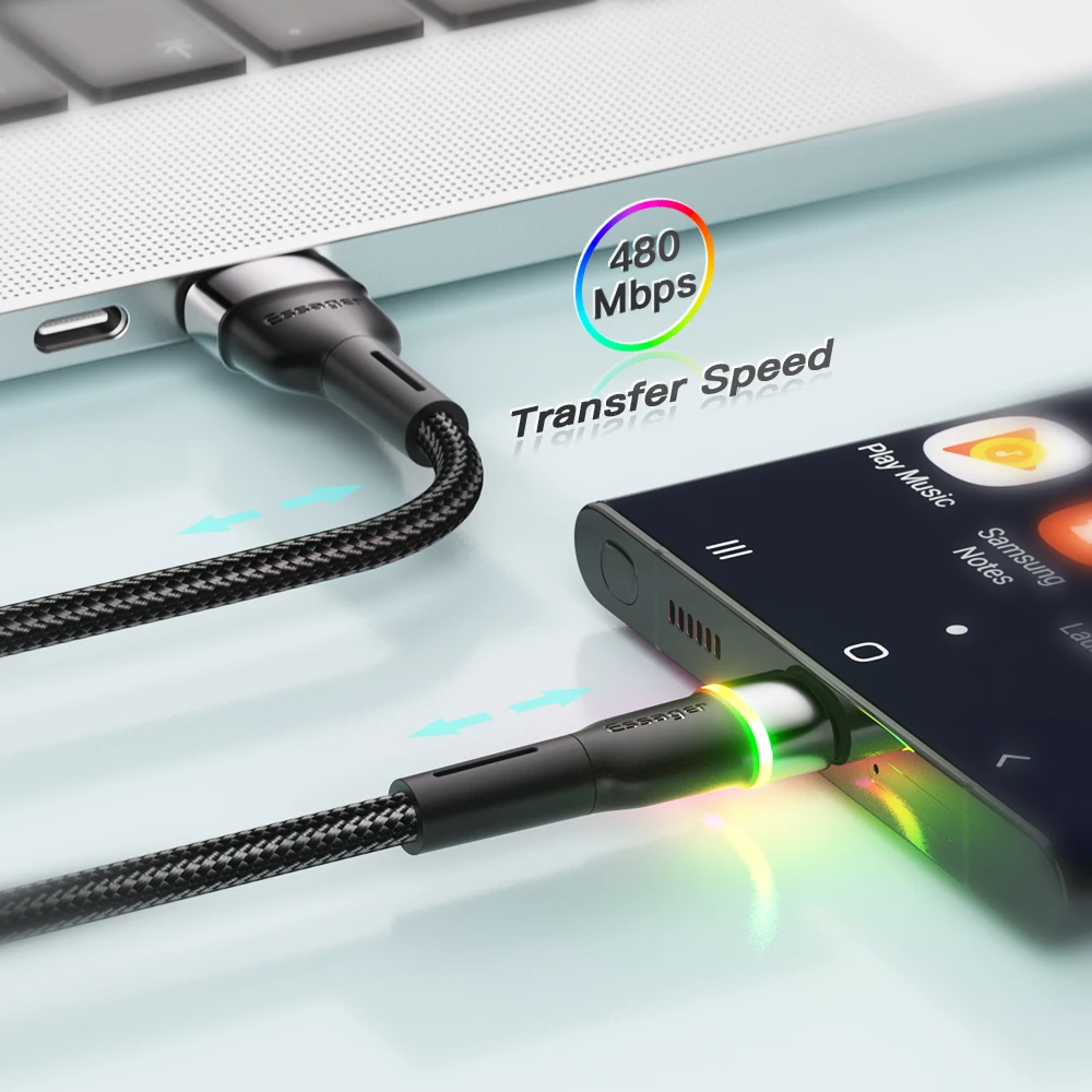 USB Type C Cable 3A Fast Charger For Xiaomi Huawei Redmi Mate Samsung