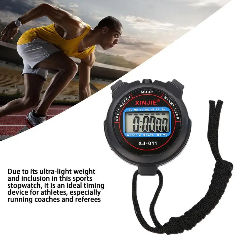 Athlete referee timer electronic sports stopwatch student swimming running competition yoga fitness timer