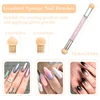Double-ended Gradient Shading Pen Sponge Brushes For Nails Gradient Bloom UV Gel Polish Manicure Tools Nail Art Accessories 2