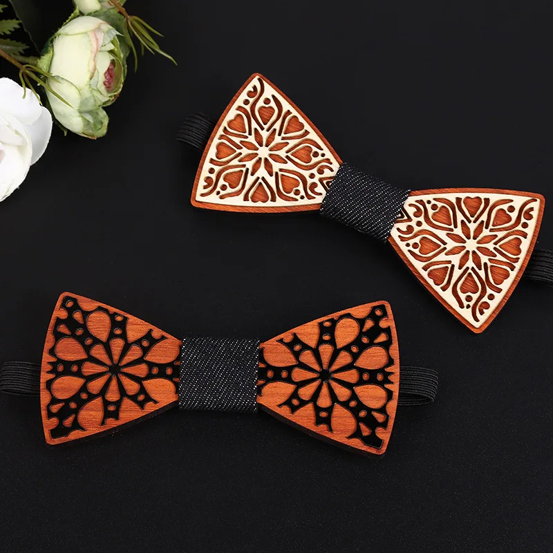 Fashion Handmade Wooden Bow Tie Men's Gifts Wedding Gift Wood bowtie 