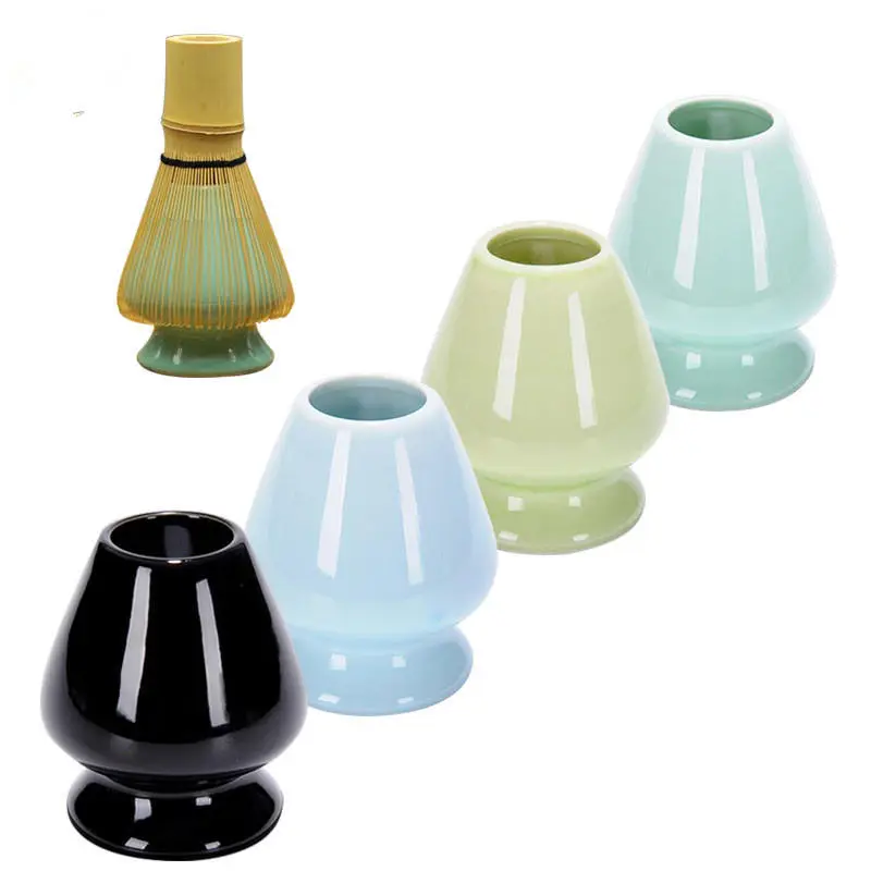 

[GRANDNESS] Ceramic Matcha Holder Matcha Whisk Stand Chasen Holder Japanese Matcha Green Tea Whisk Holder