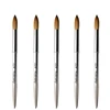 100% Kolinsky Acrylic Nail Brush Round Silver Handle Professional Manicuring Salon Quality for Polish Powder Size 14#-20# 1