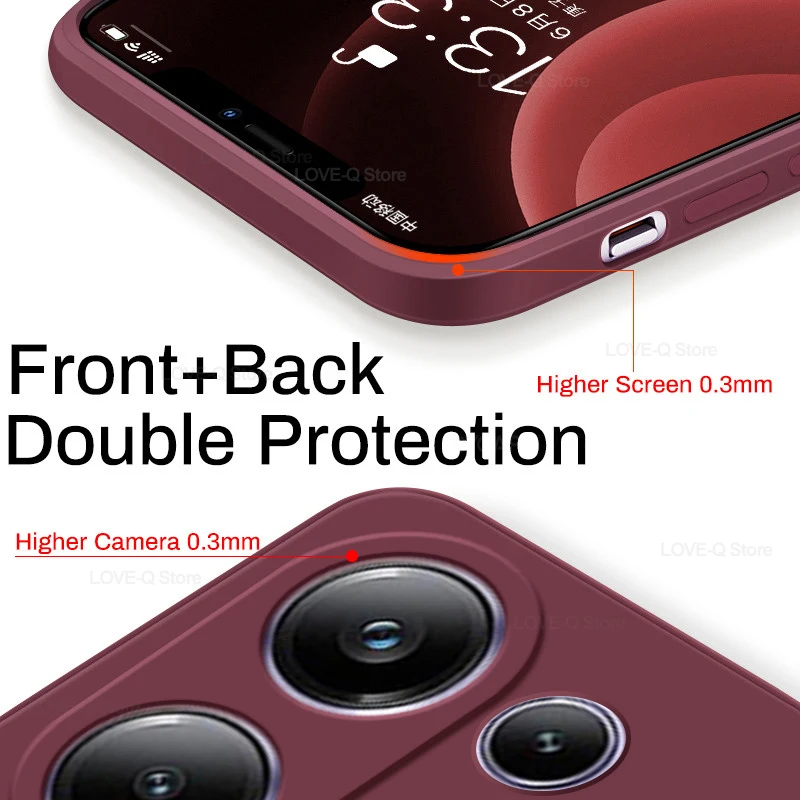 Silicone Solid Color Fall and Collision Protection Phone Case