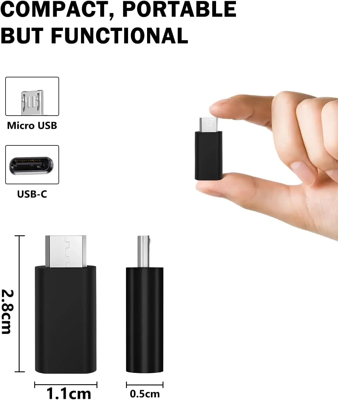 USB Type C Female To Micro USB Male Adapter Type-C Micro Charger Convert Connector for Xiaomi Redmi Huawei Phone Converter usb to type c adapter