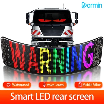 Dormin smart LED flexible screen car sticker car scrolling electronic subtitles luminous remote control voice display 1