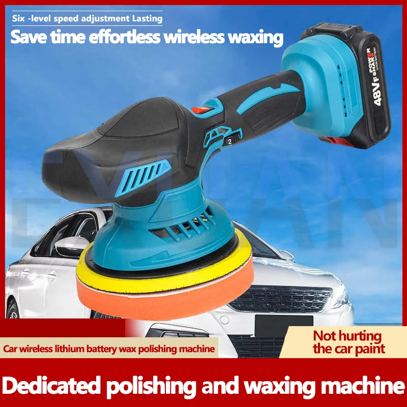 Cordless Car Polisher Electric Waxing Machine Electric Polisher Wireless Automobile Car Polishing Machine Sealing Glaze