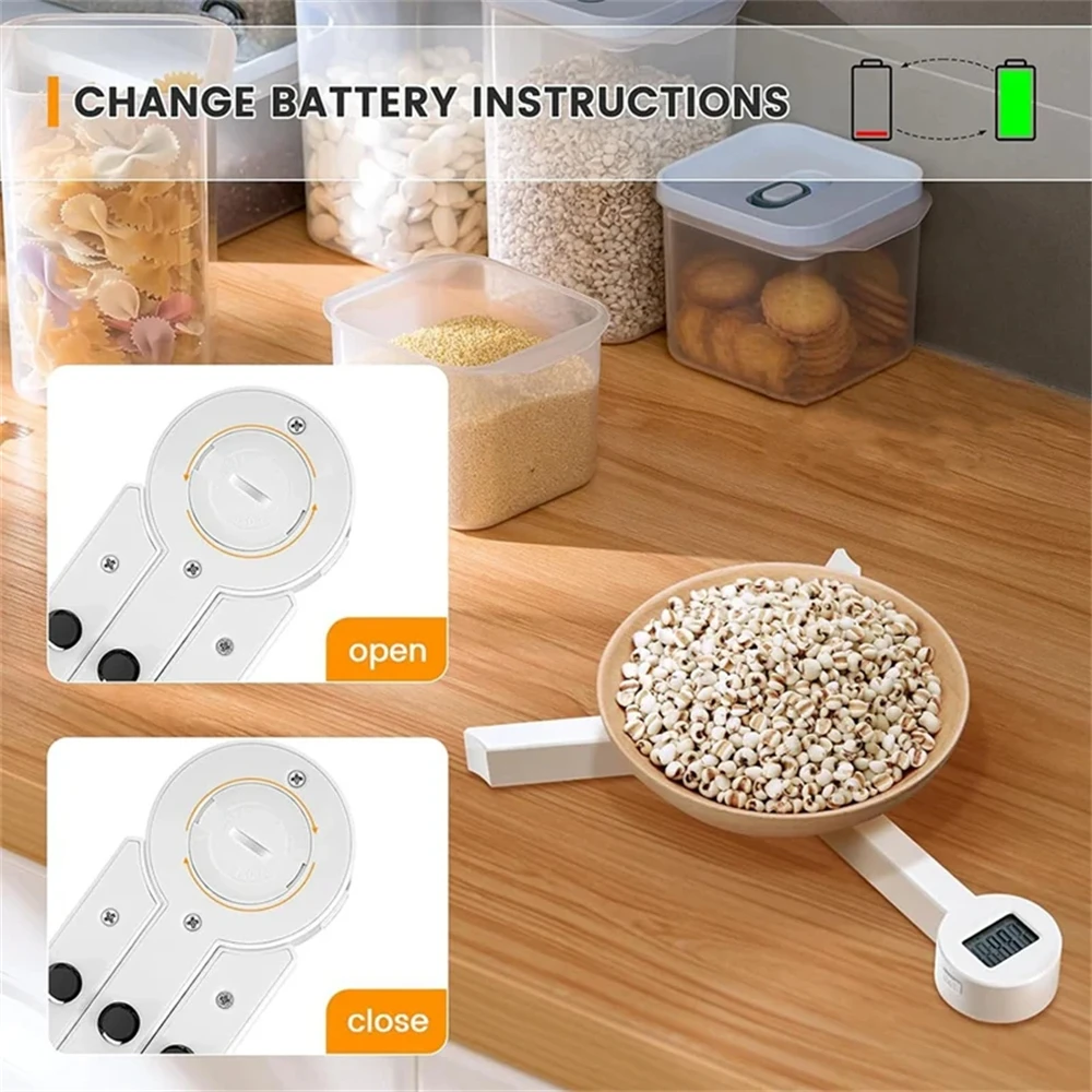 High Precision Mini Digital Folding Kitchen Scale, 5kg Capacity