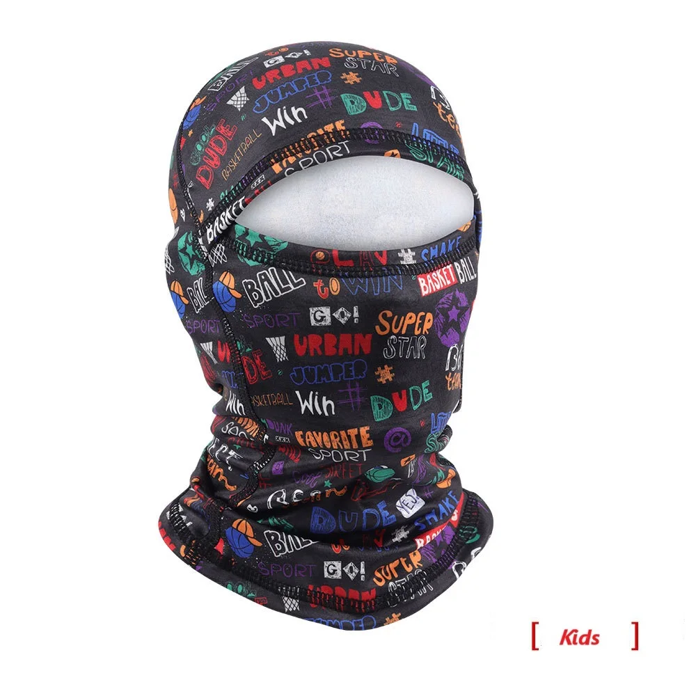 Fashion Parent-child Balaclava Hat Cartoon Full Face Cover Windproof Cycling Mask Winter Beanie Masked Cap