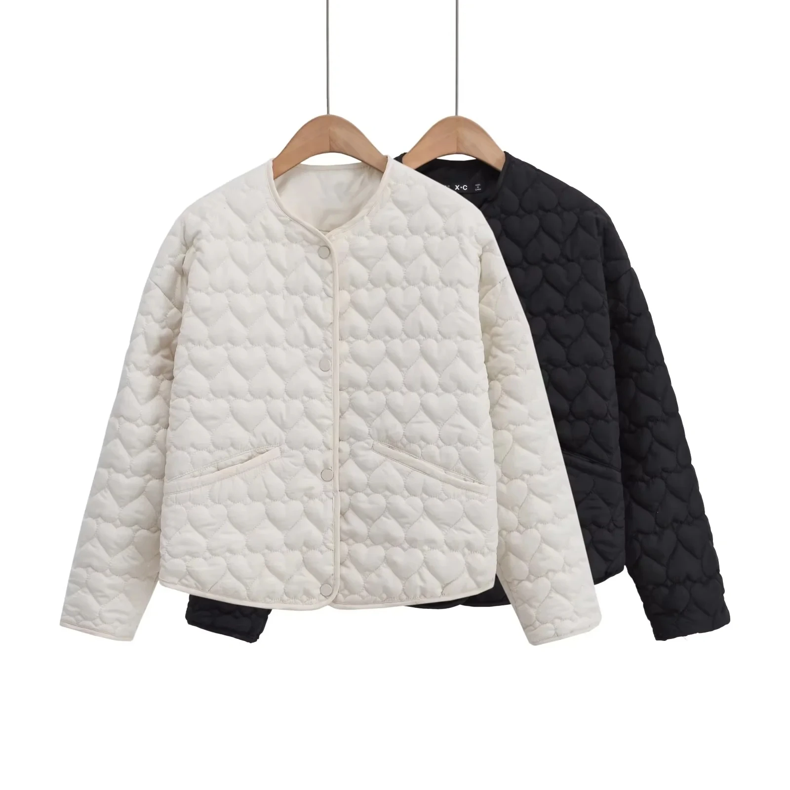 

Женская демисезонная стеганая куртка, бежево-черная свободная модная винтажная Повседневная стильная Молодежная куртка с подкладкой, 2023