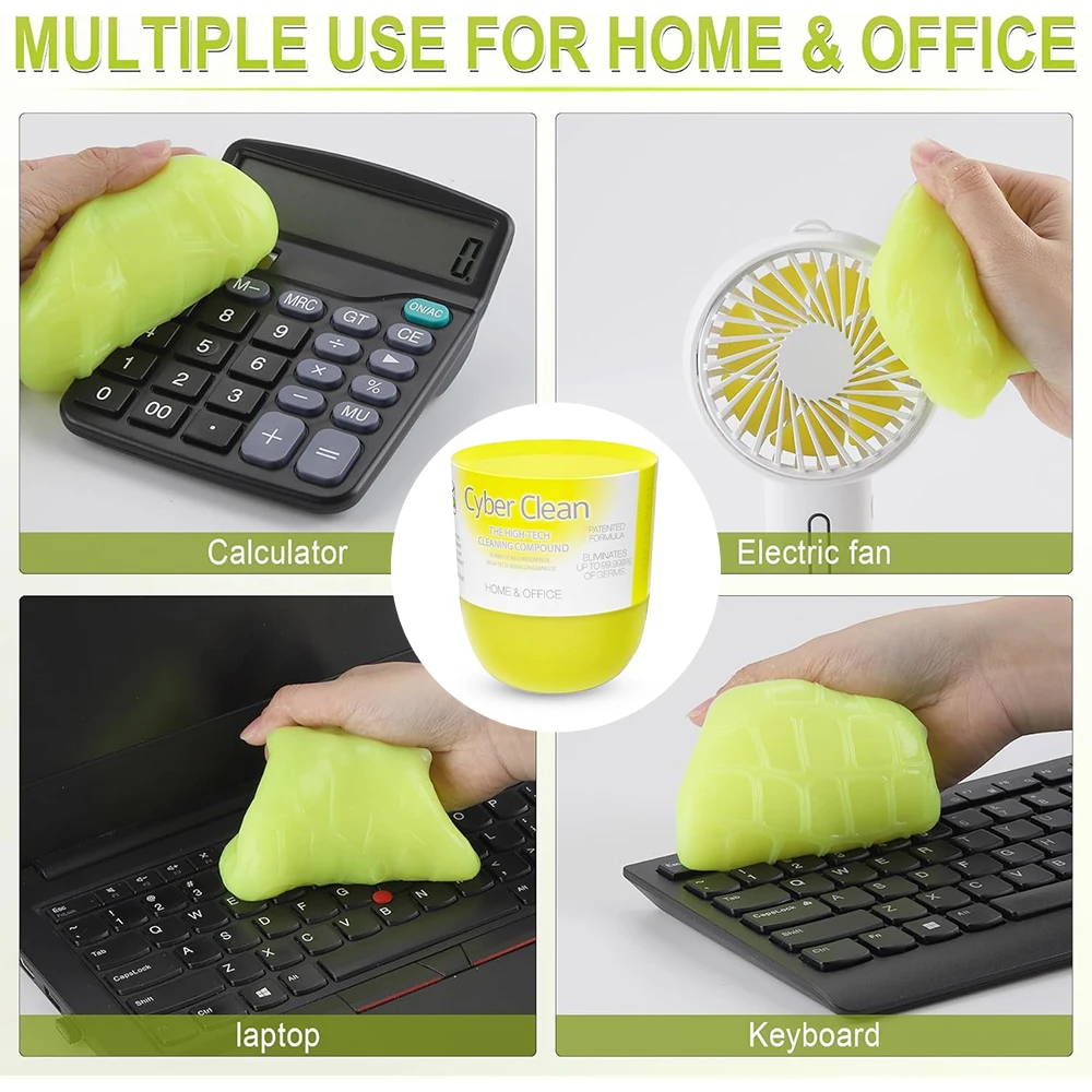 2pcs Car Cleaning Gel Dirt Dust Remover for Air Vent Keyboard Gap Antibacterial and Universal Magic Mud for SKODA Fabia Leon