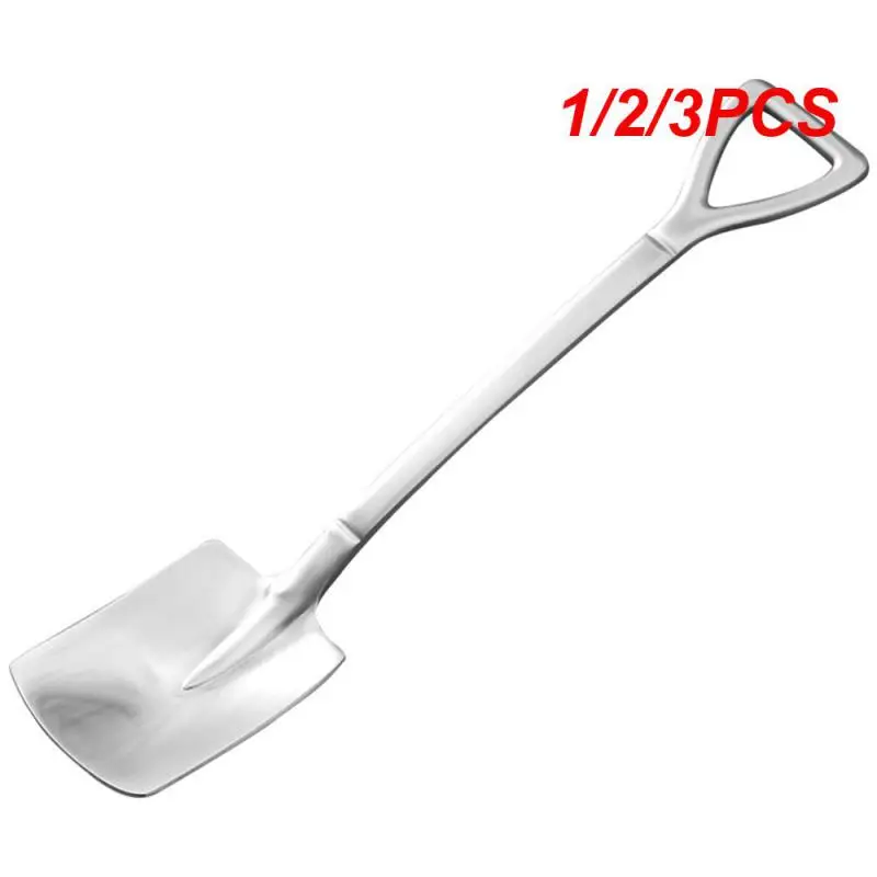 

1/2/3PCS Stainless Steel Shovel Shape Fork And Spoons Branch Leaves Handle Coffee Dessert Spoon Handle Spoons Kitchen