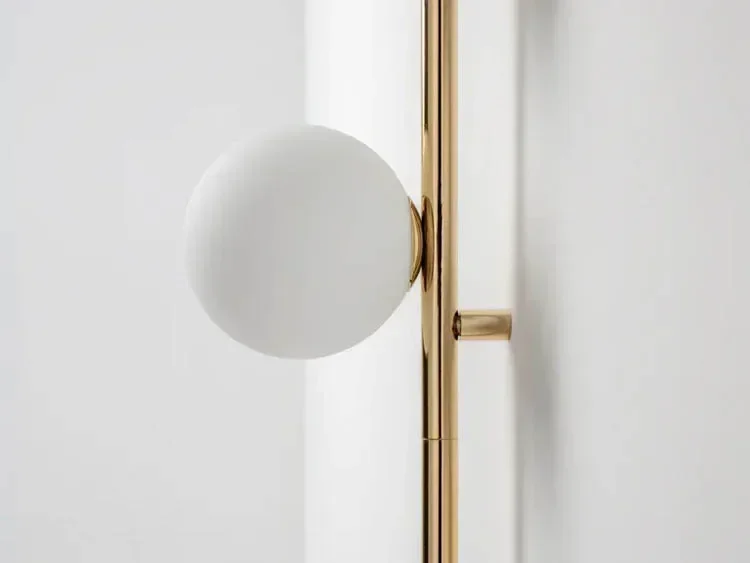 Long LED Glass Ball Plug-In Wall Lamp 6