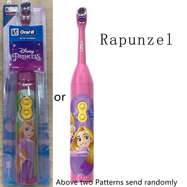 Toothbrush Kids Rotation Vitality Cartoon Soft  Bristles Battery Powered Tooth Brush for Children Oral Gum Care