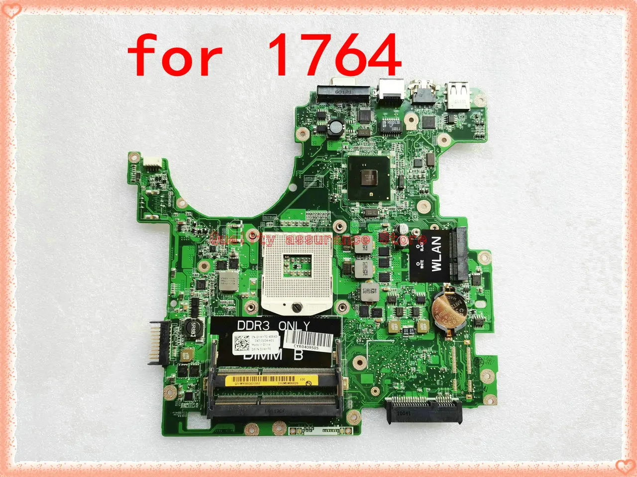 

DAUM3BMB6E0 Laptop Motherboard For DELL Inspiron 1764 Mainboard 0F4G6H 15R CN-0YWY70 0YWY70 Mainboard HM55