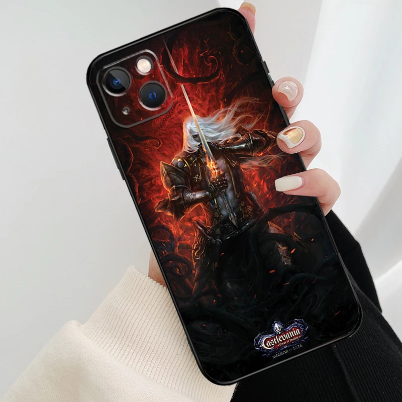 Castlevania Phone Case For iPhone 11 12 13 14 15 Pro Max Mini X XR XS Max 7 8 Plus SE 2020 Cover Funda